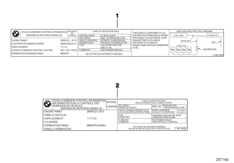 Label "emission control information"