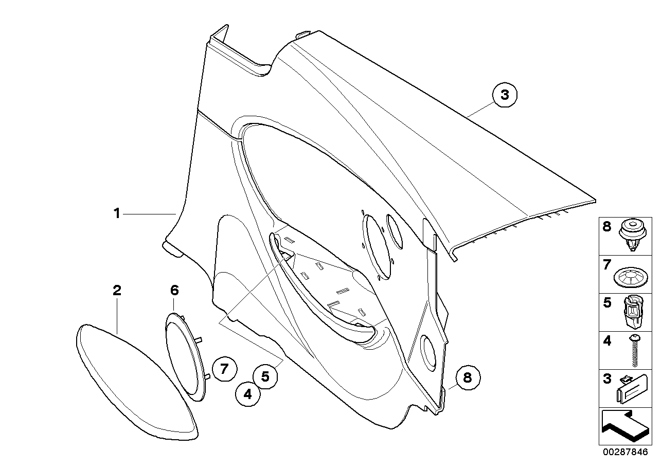 R サイド トリム パネル