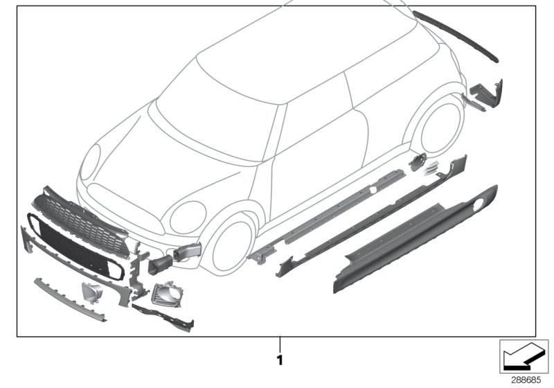 Kit postmont. JCW Aerokit