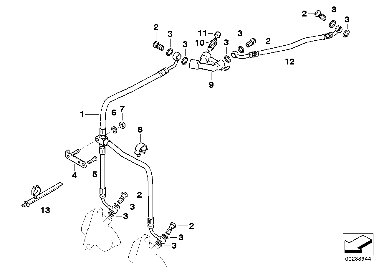 Conduite de frein avant Stahlflex