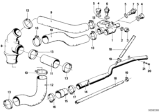 Systeme refroidissem.-thermostat/durite