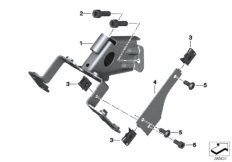 Holder, ignition/steering lock