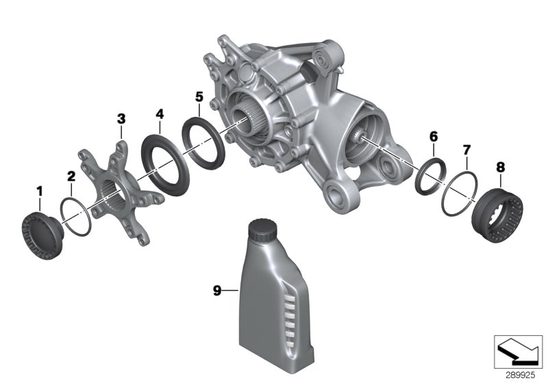 Bevel gear, single parts