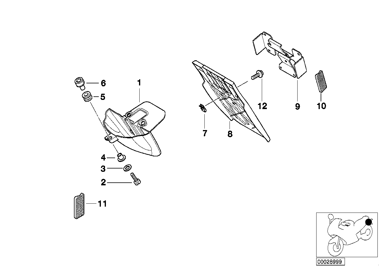 Portatarga / riflettori