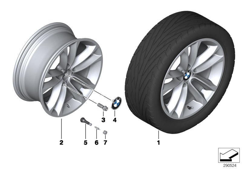 BMW LM jant, çift spoke 421