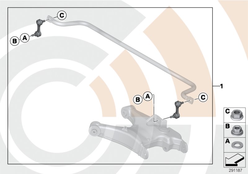 Repair kit, anti-roll bar links