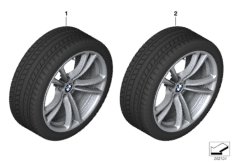 Winter wheel&tyre, double spoke 409M