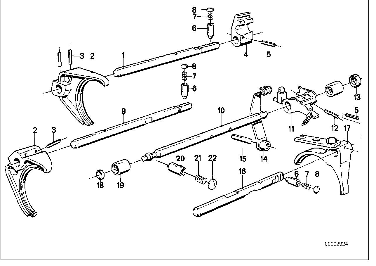 ZF s5-16 inner gear shifting parts