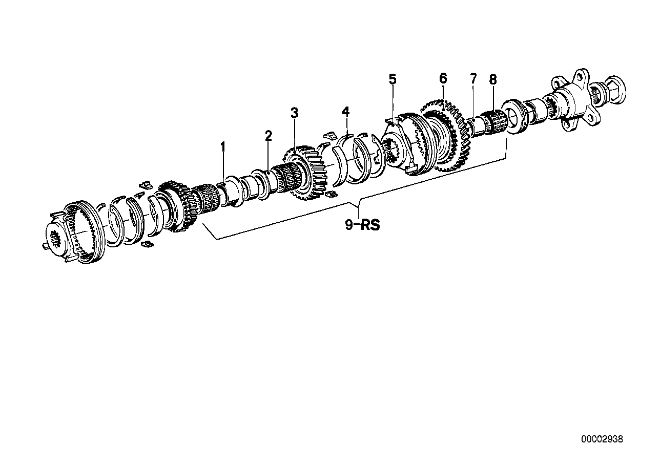 Getrag 235 ギア セット部品