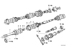 Getrag 235 tandw.set-onderdel./repar.set