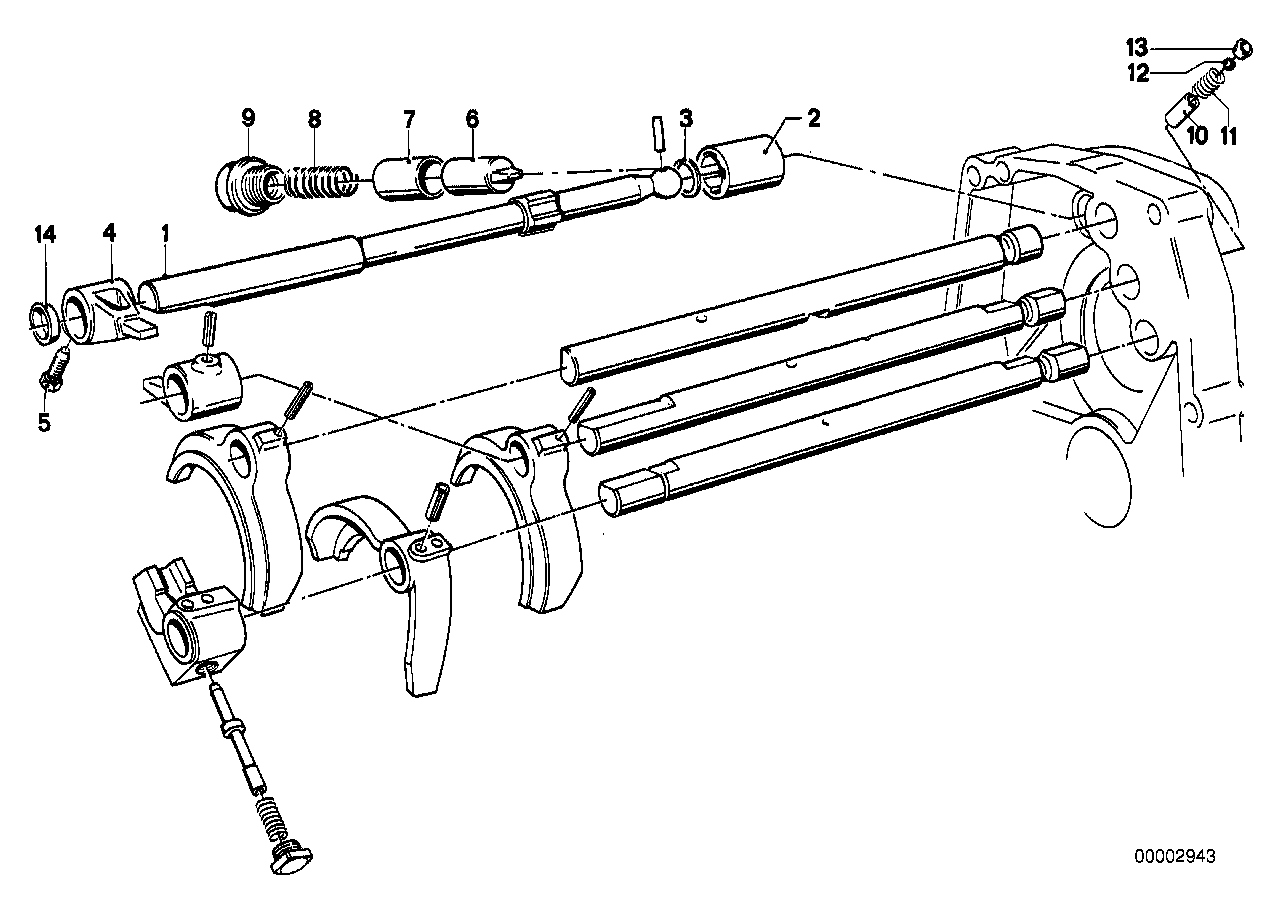 Getrag 235 inner gear shifting parts