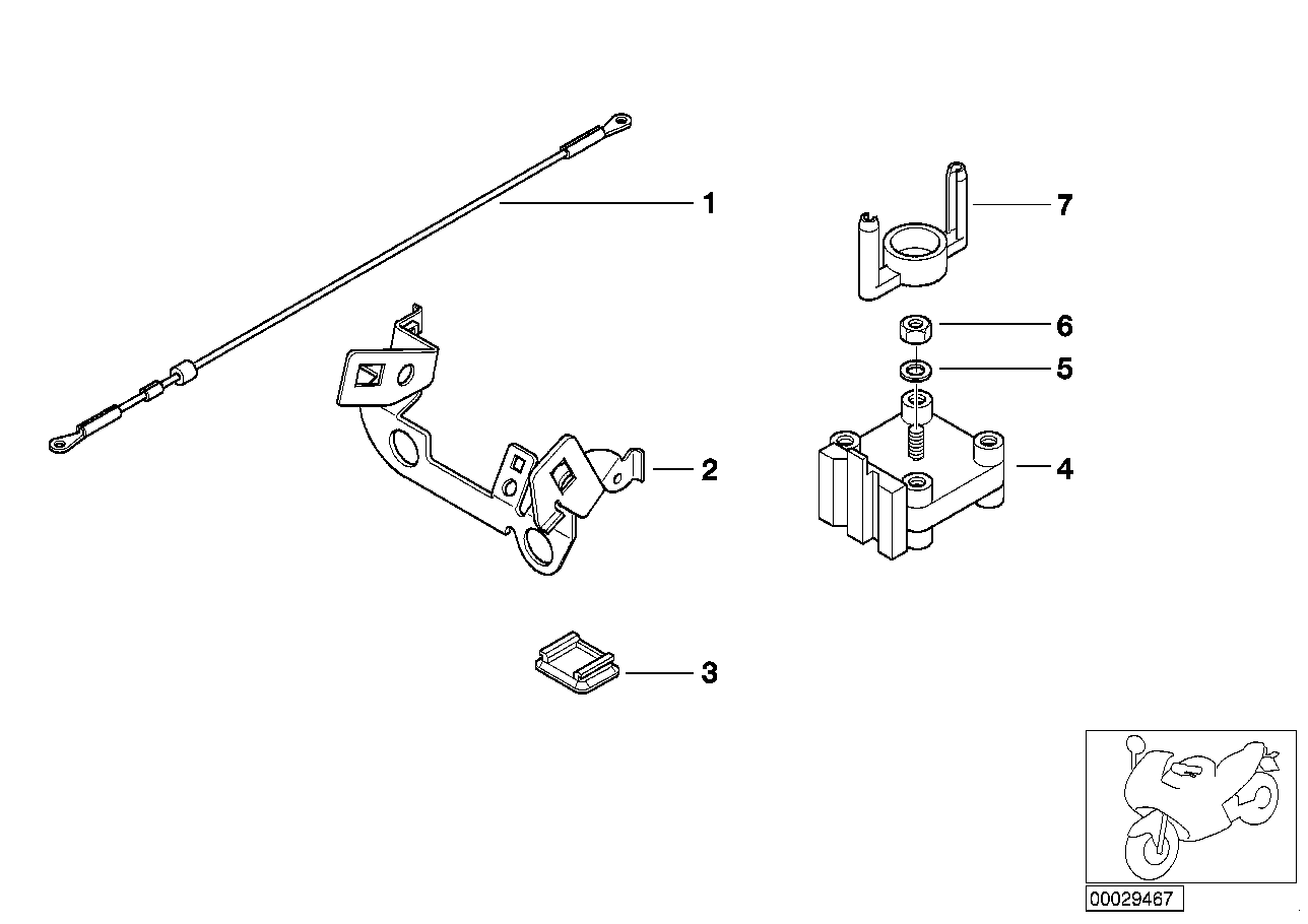 Cable de motor de arranque con fijación