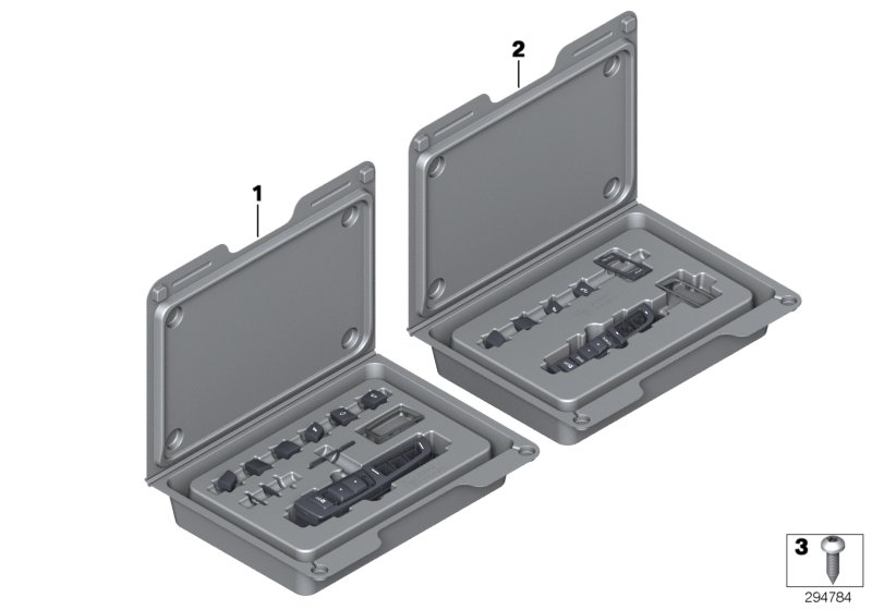 Rep.set bedieningseenheid middenconsole