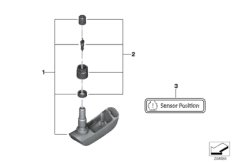 RDC sensor, front wheel