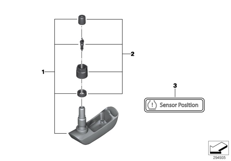 RDC-sensor bakhjul