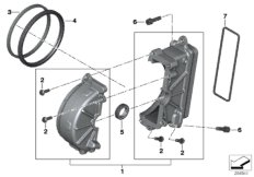 Hinterradschwinge Ritzelabdeckung