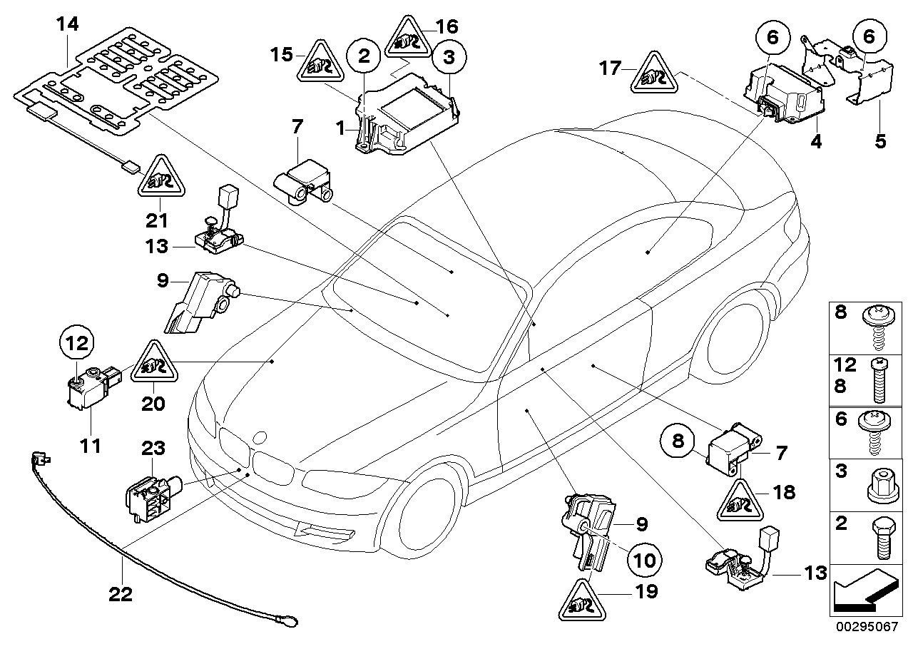 Pièces électriques d'airbag