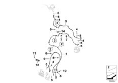 Трубопровод тормозного привода c ABS Пд