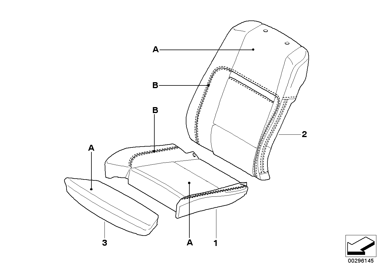 Indiv. M cover comfort seat leather USA