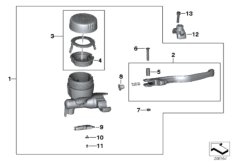 Handbremsarmatur Lenkerklemmung M6