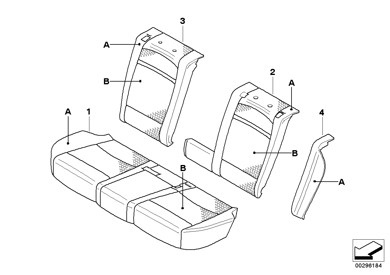 Garnis. M Ind. cuir perf. siège arr. US