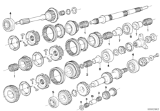 Getrag 265/5 gear wh.set parts/R.bearing