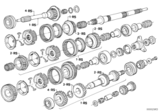 Getrag 265/5 gear wheel set-repair kit