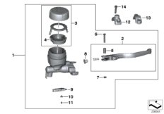 Handbremsarmatur Lenkerklemmung M6