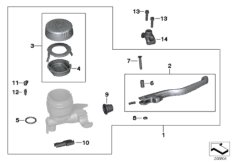 Handbrake control assembly