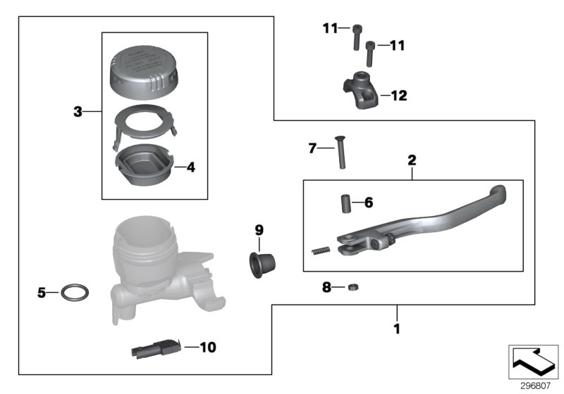 Handbrake control assembly