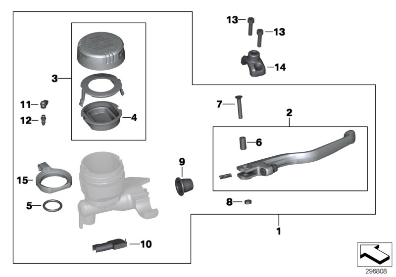 Handbrake control assembly