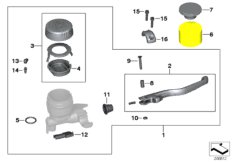 Handbremsarmatur Lenkerklemmung M5