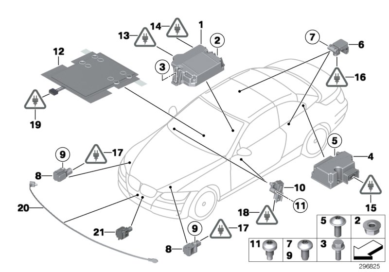 Piezas electricas airbag