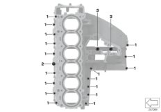 Screw con.f.engine housing upper section