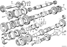 Getrag 265/6 Peças conjunto carretos