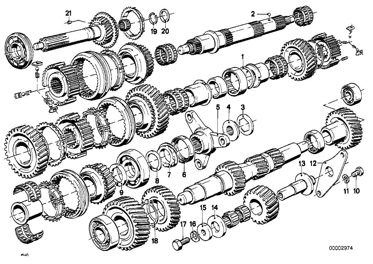 Getrag 265/6 hjulsatsdelar