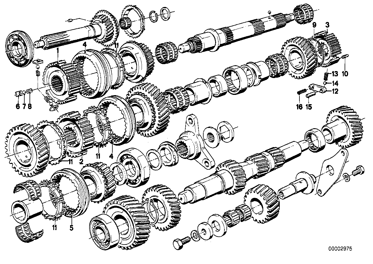 Getrag 265/6 gearset parts