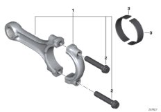 Connecting rod with bearing