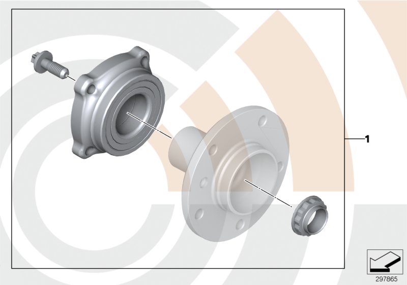 Kit cusc. ruota posteriore / Value Line