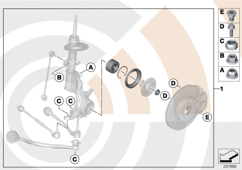 Kit, wheel bearing, front / Value Line