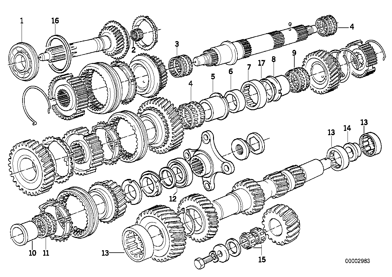 Getrag 245/2/4 Cz. zesp kół/Łoży. walc.