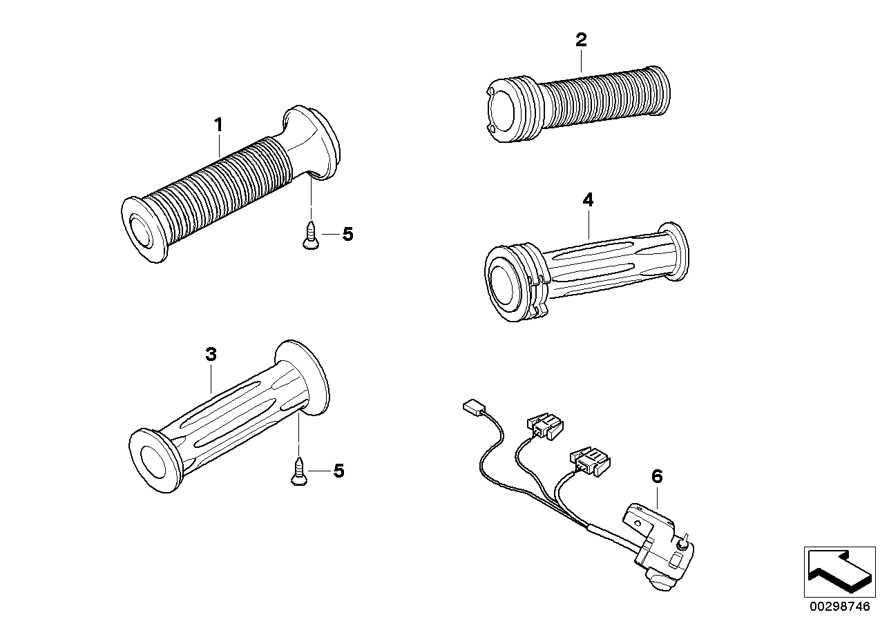 Manopola riscald. manubrio