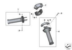 Handlebar grip, heated