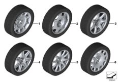 Wheel and tyre combinations