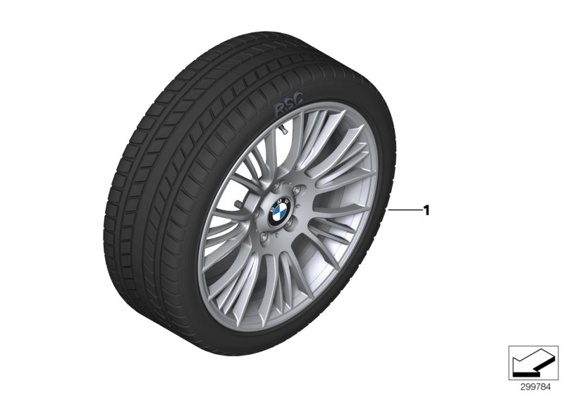 Winter wheel&tyre, radial spoke 388