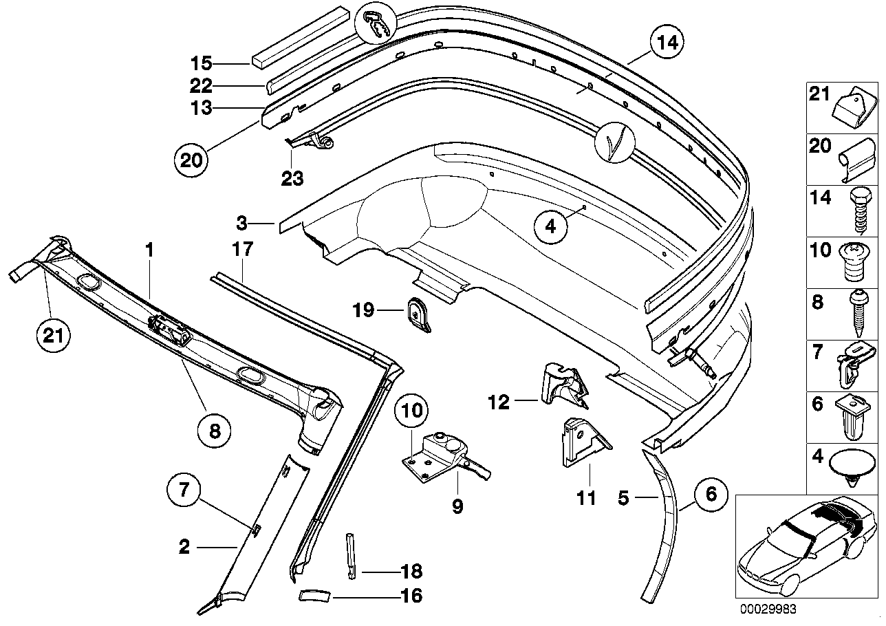 Revestimiento carrocería interior