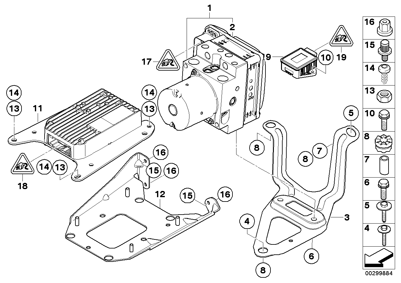 Hydroaggreg.DXC/bevestiging/sensor