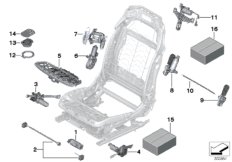 Seat, front, electrical system & drives