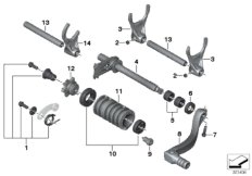 5-speed transmission shifting parts