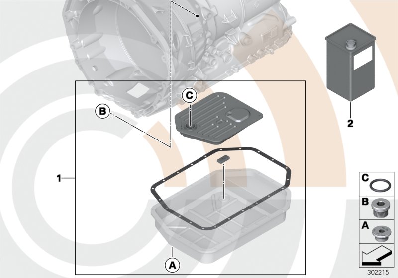 Fluid change kit, autom. transmission